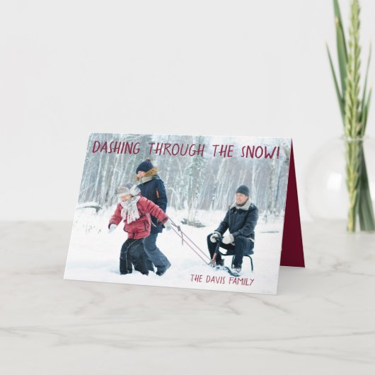 家族の写真, クリスマス, シーズンカード (正面)