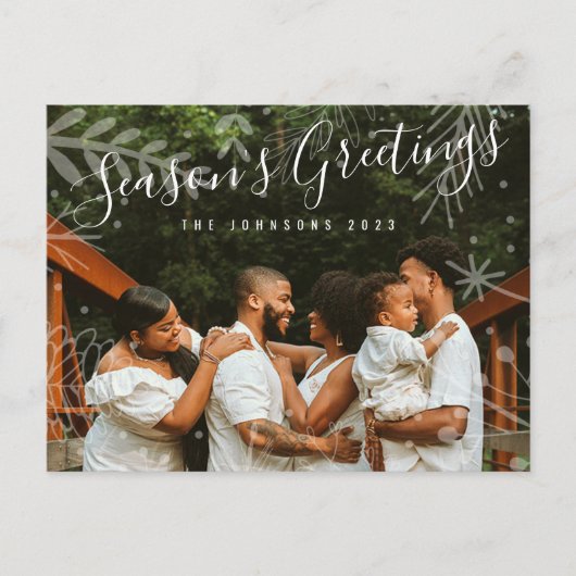 家族の写真 シーズンポストカード (正面)