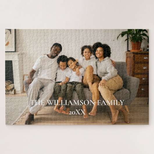 家族の写真 ジグソーパズル (横)