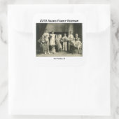 家族の写真 スクエアシール (バッグ)