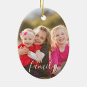 家族の写真 セラミックオーナメント (裏面)