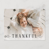 家族の写真 | ハッピーサンクスギビング | 感謝してます ポストカード (正面)