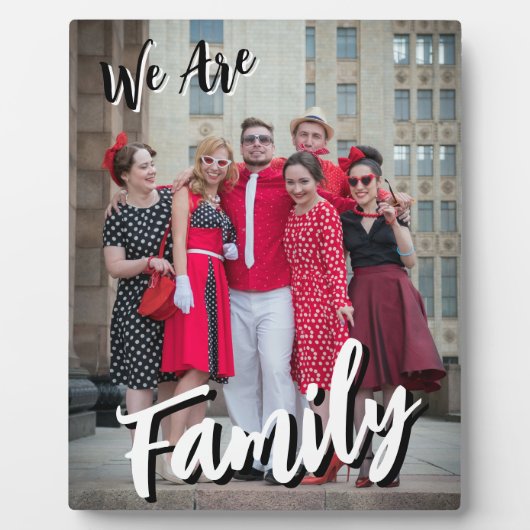 家族の写真 フォトプラーク (正面)