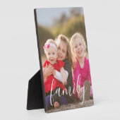 家族の写真 フォトプラーク (側面)