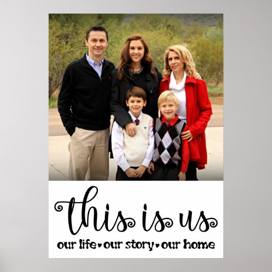 家族の写真 ポスター (正面)