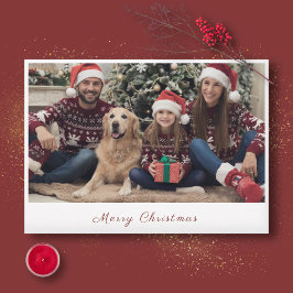 家族の写真 メリークリスマス ホリデーカード