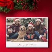 家族の写真 メリークリスマス ホリデーカード