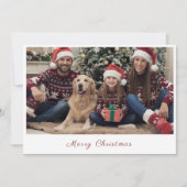 家族の写真 メリークリスマス ホリデーカード (正面)