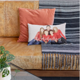 家族の写真 ランバークッション