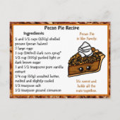 家族の写真+レシピカードクリスマスカード ポストカード (裏面)