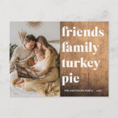 家族の写真 |友人ファミリーターキーパイ |ポストカ ポストカード (正面)