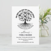 家族の写真 家族の再会 家族の系図 招待状 (スタンド正面)