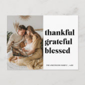 家族の写真 | 感謝と幸せに満ちて ポストカード (正面)