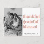 家族の写真 | 感謝と幸せ | 家族の愛 ポストカード (正面)