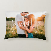 家族の写真 |書道トレンディーハート アクセントクッション (裏面)