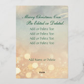 家族の写真 |画像を白黒に自動変換 箔シーズンカード (裏面)