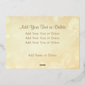 家族の写真 |画像を白黒に自動変換 箔シーズンカード (裏面)