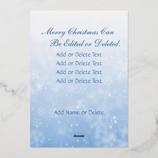 家族の写真 |画像を白黒に自動変換 箔シーズンカード (裏面)