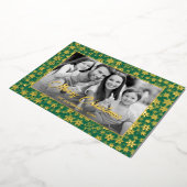 家族の写真 |画像を白黒に自動変換 箔シーズンカード (回転した状態)