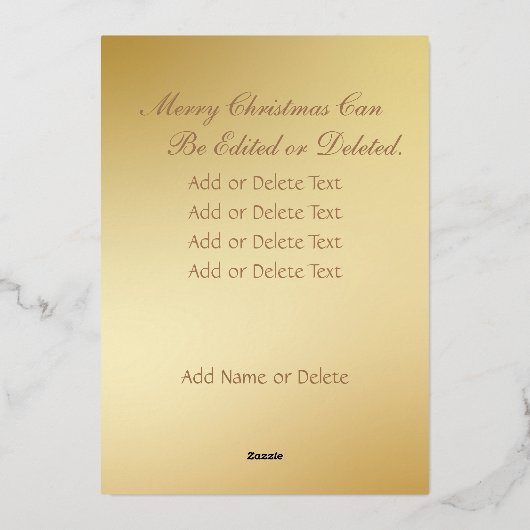 家族の写真 |画像を白黒に自動変換 箔シーズンカード (裏面)