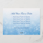 家族の写真 |画像を白黒に自動変換 箔シーズンカード (裏面)