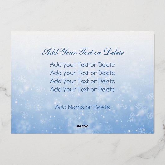 家族の写真 |画像を白黒に自動変換 箔シーズンカード (裏面)