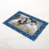 家族の写真 |画像を白黒に自動変換 箔シーズンカード (回転した状態)