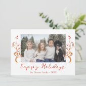 家族の写真 赤い紅葉 クリスマス 幸せ (スタンド正面)