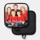 家族の写真 鍋敷き (正面/裏面)