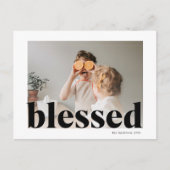 家族の写真 | Happy Thanksgiving 賛美 ポストカード (正面)