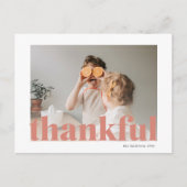 家族の写真 | Happy Thanksgiving Thank Postcar ポストカード (正面)