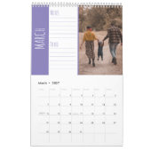 家族の写真Brightとおもしろいノートとto list カレンダー (3月 2027)