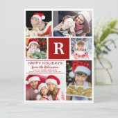 家族の写真DYIクリスマスまたは新年 シーズンカード (スタンド正面)