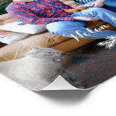 家族の写真Year Pine Branch & Star フォトプリント (角)