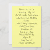 家族の友人が集まる田舎のひまわりの招待状 招待状 (裏面)