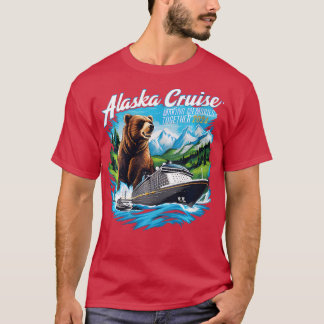 家族の友人とグループに一致する女性のアラスカCr Tシャツ