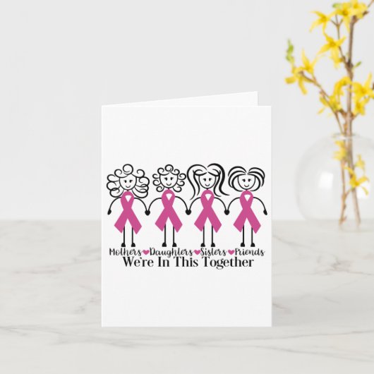 家族の友人の乳がん認識している カード (黄色い花)