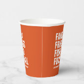 家族の友人の食べ物サッカーのオレンジの感謝祭 紙コップ (右)