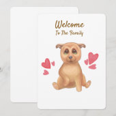 家族の受け入れ日へようこそ サンキューカード (正面/裏面)