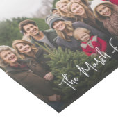 家族の名前で両端のフルフォト ショートテーブルランナー (コーナー)