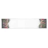 家族の名前で両端のフルフォト ショートテーブルランナー (横)