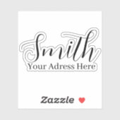 家族の名前とアドレス – メールボックパーソナライズされたス シール (シート)