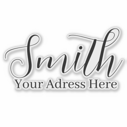 家族の名前とアドレス – メールボックパーソナライズされたス シール (正面)