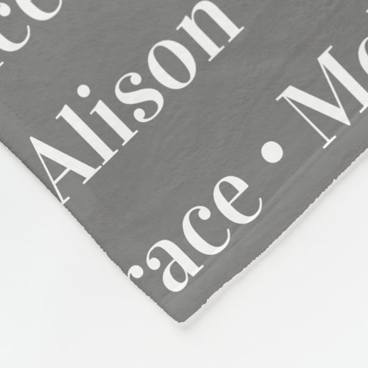 家族の名前のパターンを持つ人のためのギフト フリースブランケット (角)