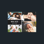 家族の名前の複数の写真のコラージュ キャンバスプリント<br><div class="desc">このラップされたキャンバスの壁アートは、あなた自身の写真でパーソナライズすることができる。私は家の裸の壁を見つめていて、ギャラリーの壁を作る夢を見ている。大きな考え写真の枠を違う持つ保ことが、私を前に進めるのを妨げる。同じ問題でも？私は別の方法として、私はあなたの家の装飾のための様々なサイズのテンプレートをレイアウトこのキャンバスの画像を作成した。ま想像た、このギャラリーのコラージュを埋めることができる美しい写真もたくさんある。結婚式の日から、祖父母、子供、家族のペットまで。このキャンバスに思い出を詰める。家族の姓でカスタマイズする。自分で使えるなんてワクワクする。何か助けがもし必要だと言ってくれ。</div>