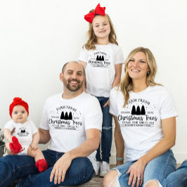 家族の名前をカスタムするパーソナライズされたマッチングクリスマス Tシャツ