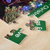 家族の名前を入れたクリスマスギフト 1000ピース ジグソーパズル (側面)