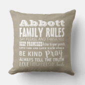 家族の名前を変更する家族規則の作成日 クッション (正面)