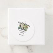 家族の名前を追加する写真年の素朴なヴィンテージ フェイバータグ (インサイチュ)