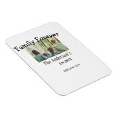 家族の名前を追加する写真年の素朴なヴィンテージ マグネット (右側)